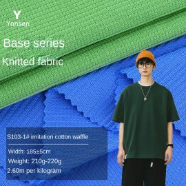 S103-1#imitation cotton waffle