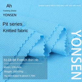 S118-8#French fine rib-128 colors